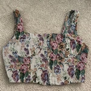 Floral Corset Top - XS
